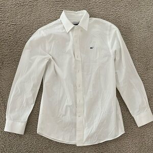 Vineyard vines button up whale shirt big boy 12-14(M)